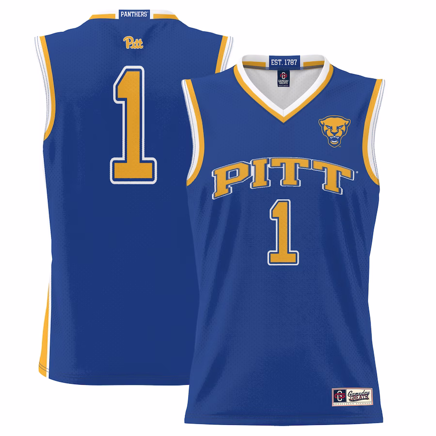 #1  Pitt Panthers GameDay Greats  Lightweight Basketball Jersey - Royal