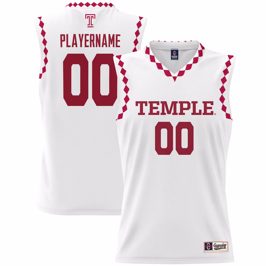 Temple Owls GameDay Greats Unisex NIL Pick-A-Player Lightweight Women's Basketball Jersey - White