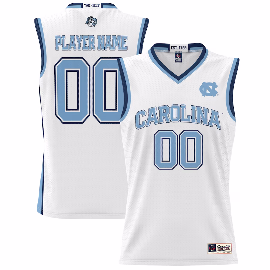 North Carolina Tar Heels GameDay Greats Youth NIL Pick-A-Player Lightweight Women's Basketball Jersey - White