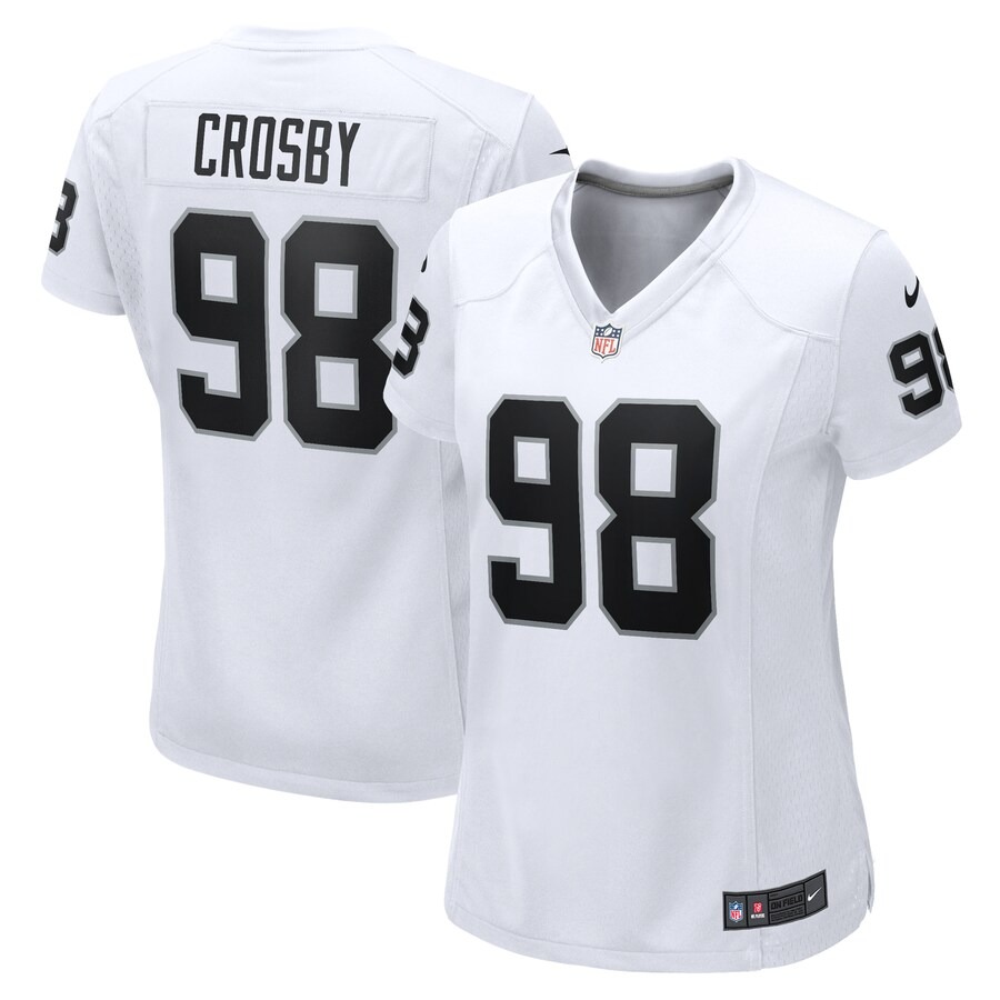 Women's Las Vegas Raiders Maxx Crosby Nike  White  Game Jersey