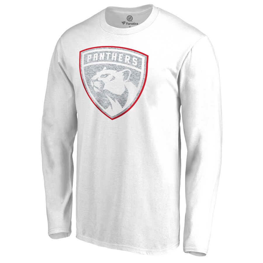 Men's Florida Panthers White White Out Long Sleeve T-Shirt