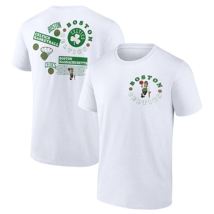 Men's Boston Celtics  White Street Collective T-Shirt