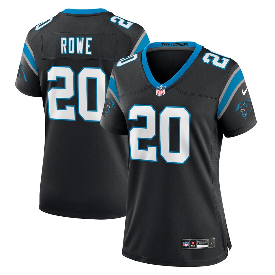 Women's Carolina Panthers Eric Rowe Nike Black Game Jersey