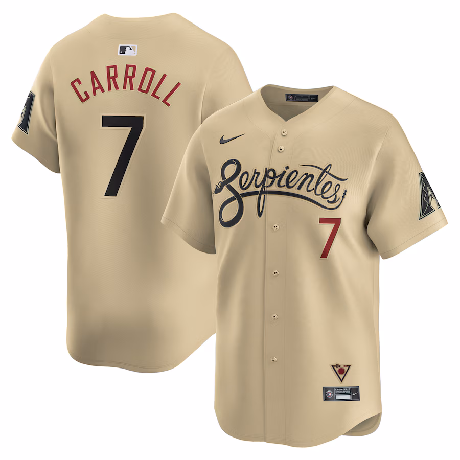 Men's Arizona Diamondbacks Corbin Carroll Nike Sand City Connect Limited Player Jersey