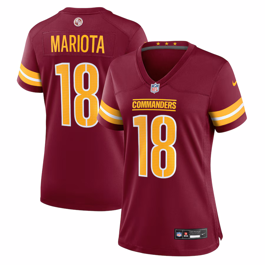 Women's Washington Commanders Marcus Mariota Nike Burgundy Game Jersey