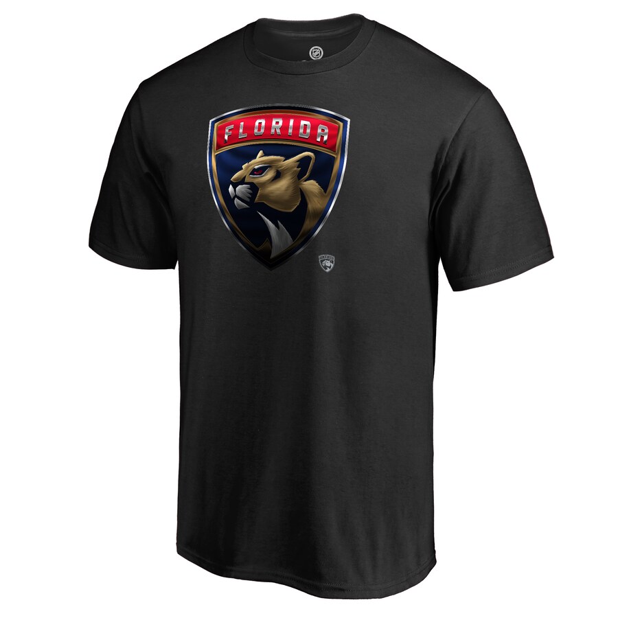Men's Florida Panthers Black Midnight Mascot T-Shirt