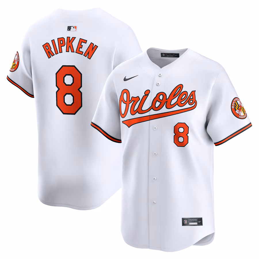 Men's Baltimore Orioles Cal Ripken Jr. Nike White Home Limited Player Jersey