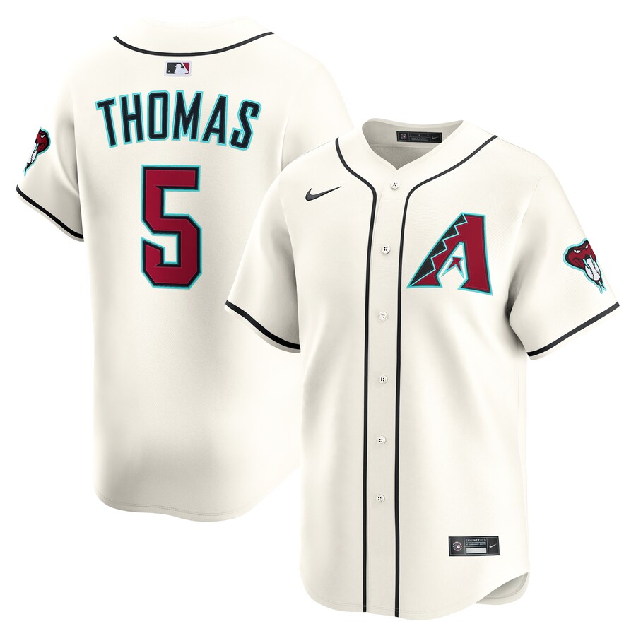 Men's Arizona Diamondbacks Alek Thomas Nike Cream Alternate Limited Player Jersey