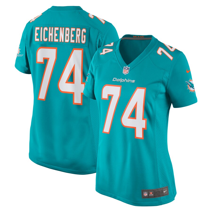 Women's Miami Dolphins Liam Eichenberg Nike Aqua Game Jersey