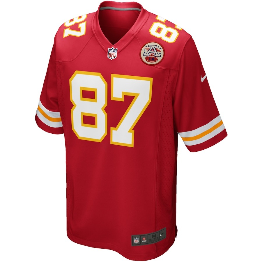 Youth Kansas City Chiefs Travis Kelce Nike Red Game Jersey