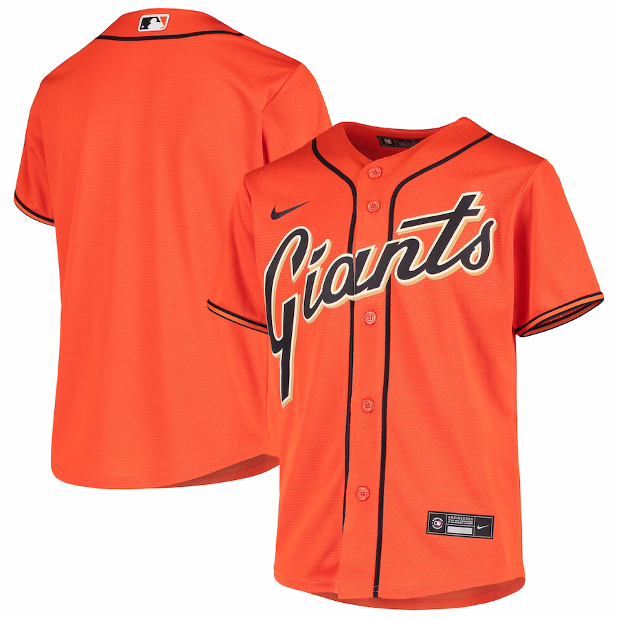Youth San Francisco Giants Nike Orange Alternate Replica Jersey