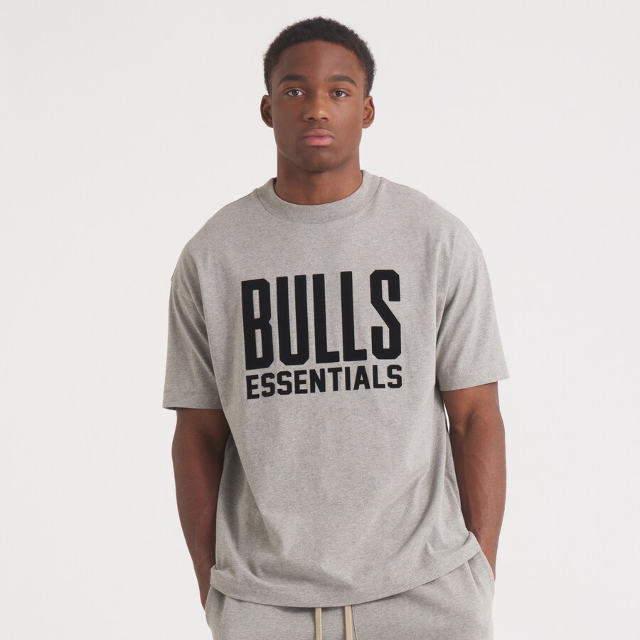Unisex Chicago Bulls Fear of God Gray NBA x ESSENTIALS T-Shirt