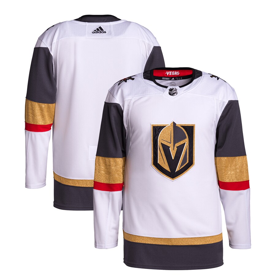 Men's Vegas Golden Knights  adidas White Away Primegreen Authentic Pro Jersey