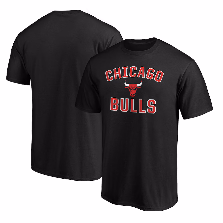 Men's Chicago Bulls Black Victory Arch T-Shirt