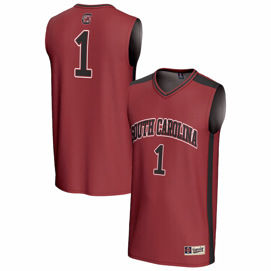 Unisex GameDay Greats #1 Garnet South Carolina Gamecocks Lightweight Collegiate Basketball Fashion Jersey