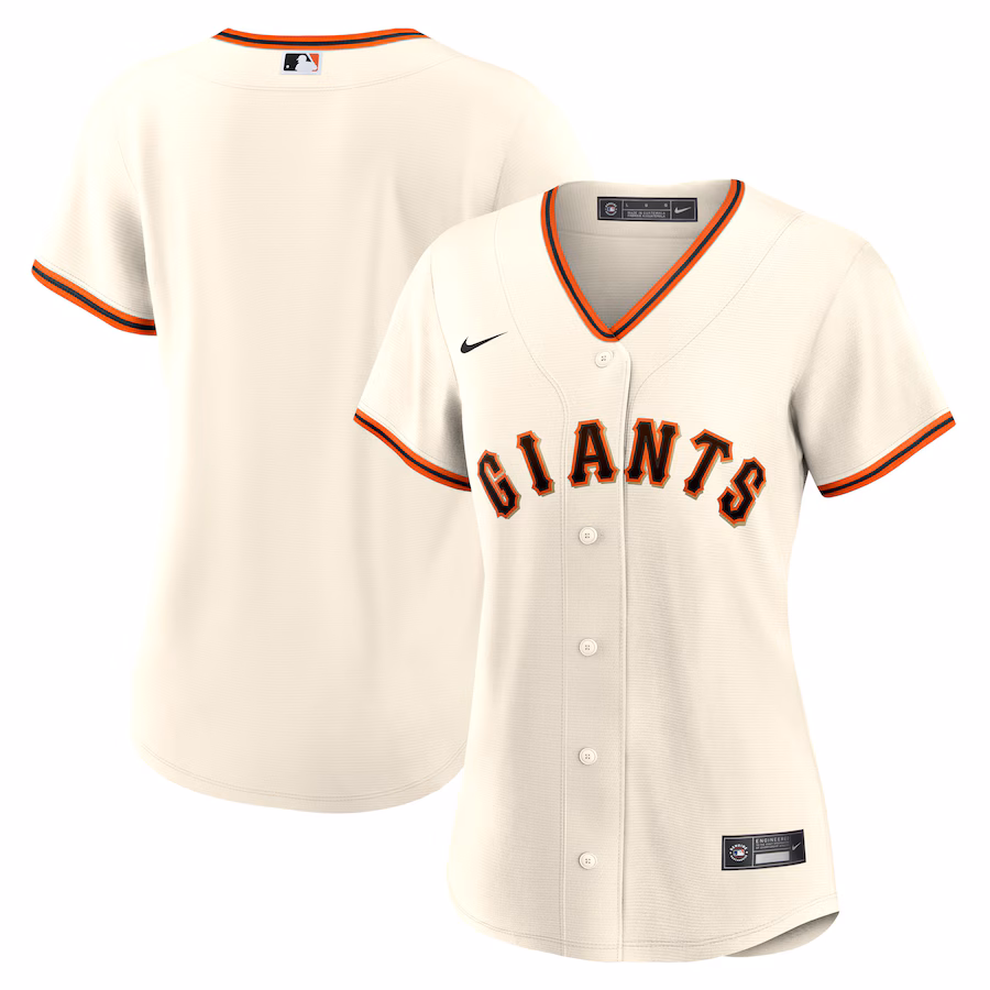 Women's San Francisco Giants Nike Cream Home Blank Replica Jersey