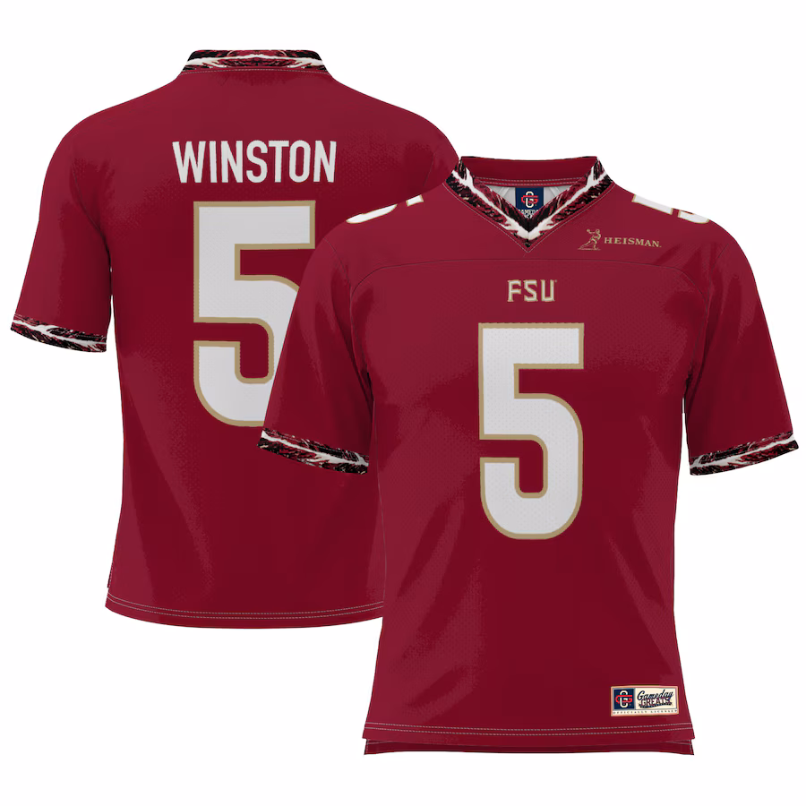Jameis Winston Florida State Seminoles GameDay Greats  Heisman Football Jersey �?Garnet