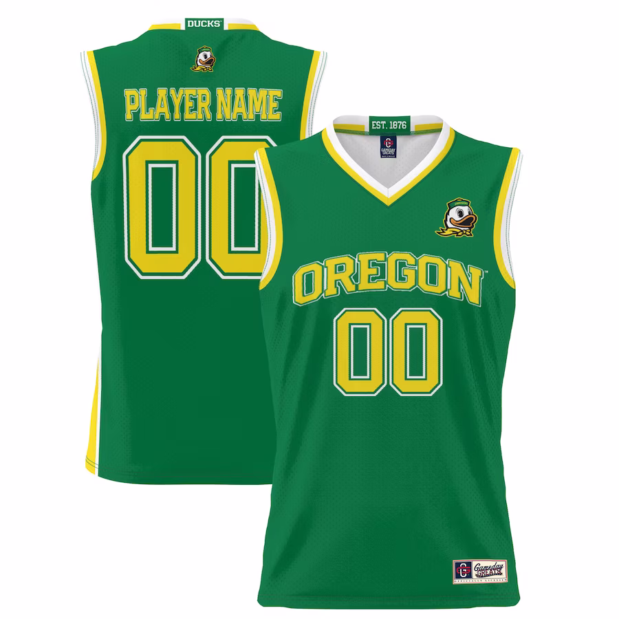 Oregon Ducks GameDay Greats Youth NIL Pick-A-Player Lightweight Basketball Jersey - Green