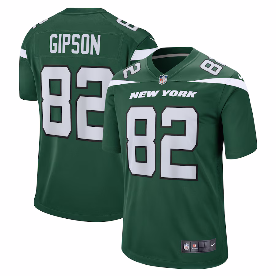 Men's New York Jets Xavier Gipson Nike Gotham Green  Team Game Jersey