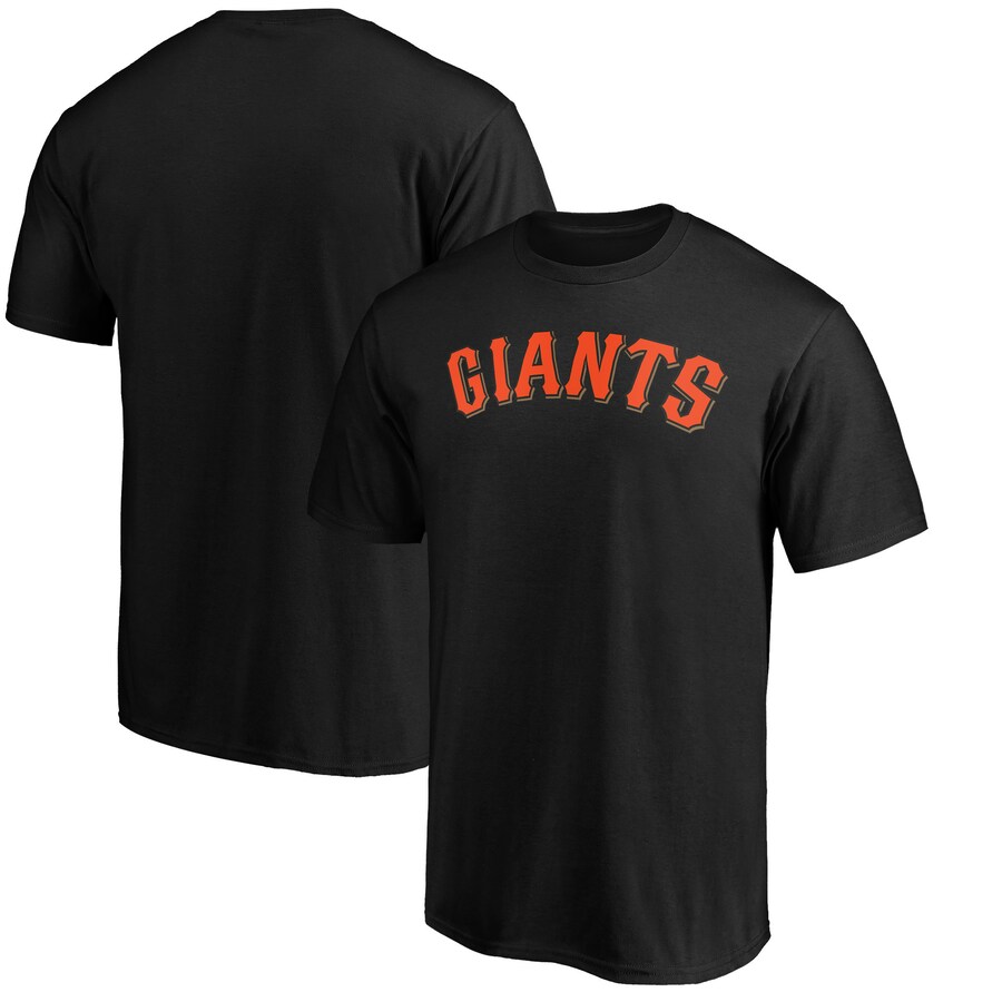Men's San Francisco Giants Black Official Team Wordmark T-Shirt