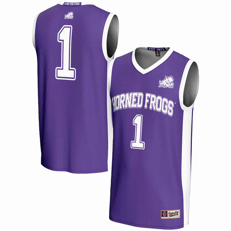 Unisex GameDay Greats #1 Purple TCU Horned Frogs Lightweight Basketball Jersey