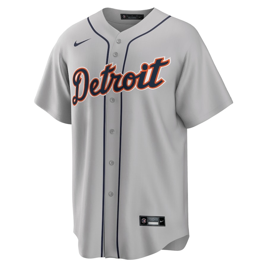 Men's Detroit Tigers Tarik Skubal Nike Gray Road Replica Jersey