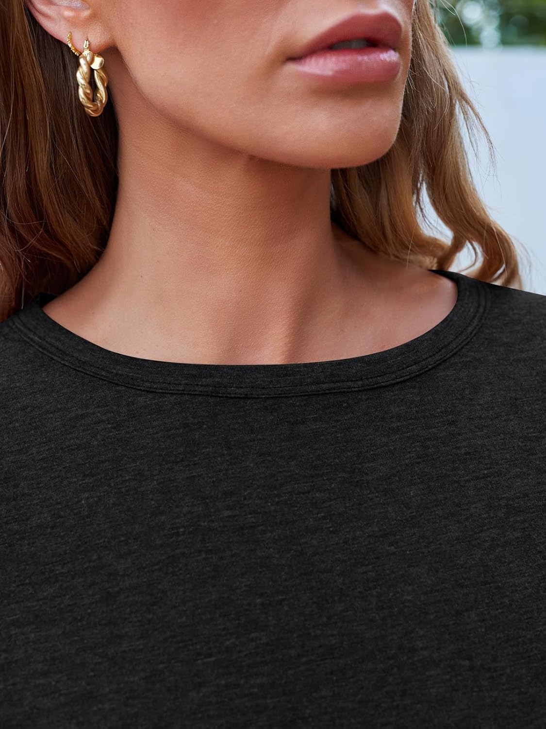 SUNBS Women’s 3-Pack Long Sleeve Tops Loose Fit Fall Shirts 2025 Basic Casual Tees