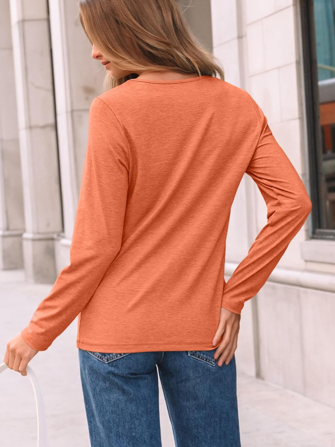 AUTOMET Women’s Long Sleeve Pleated Top – Casual Dressy Business Blouse, Trendy Tunic Basic Shirt