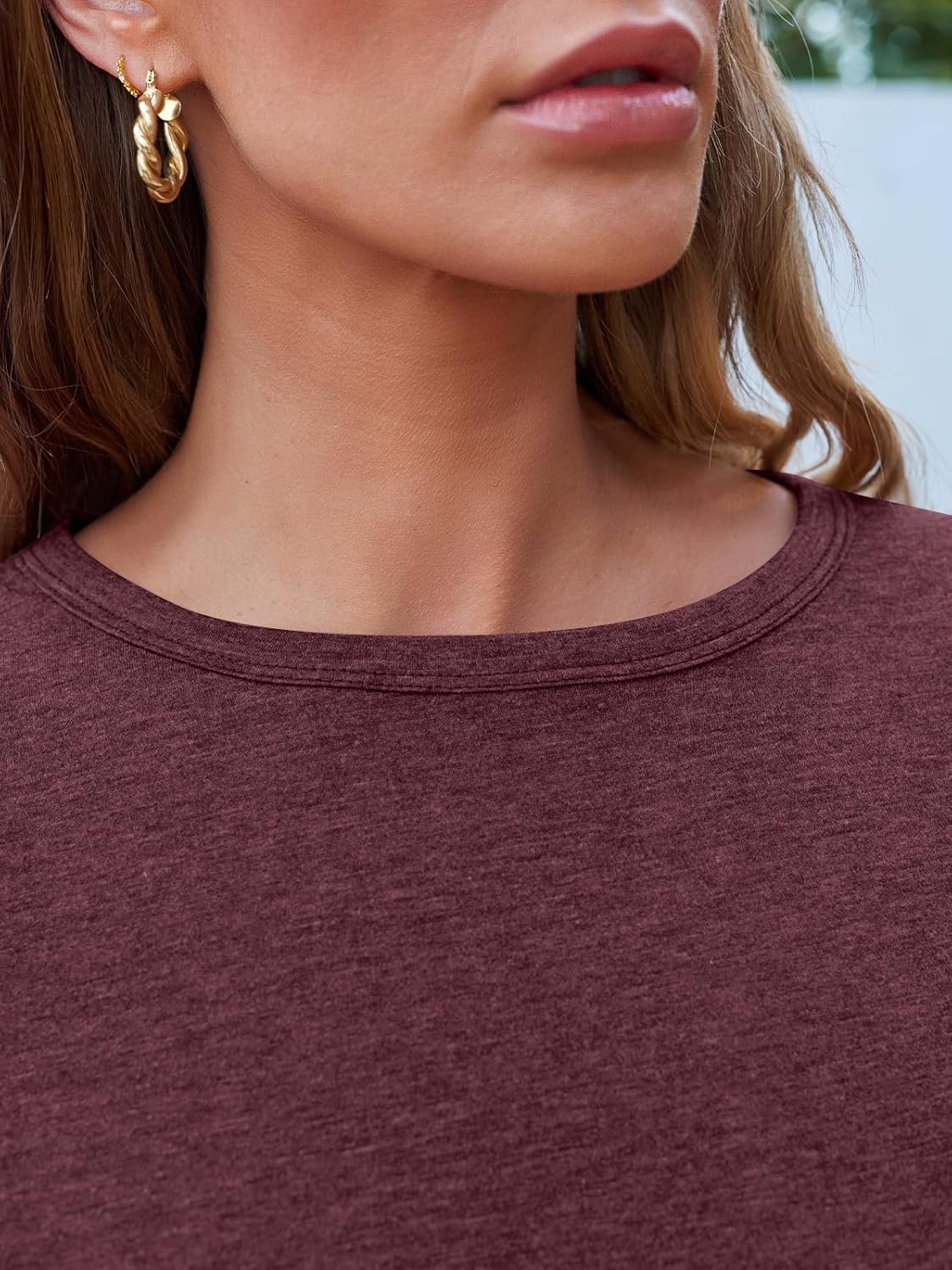 SUNBS Women’s 3-Pack Long Sleeve Tops Loose Fit Fall Shirts 2025 Basic Casual Tees