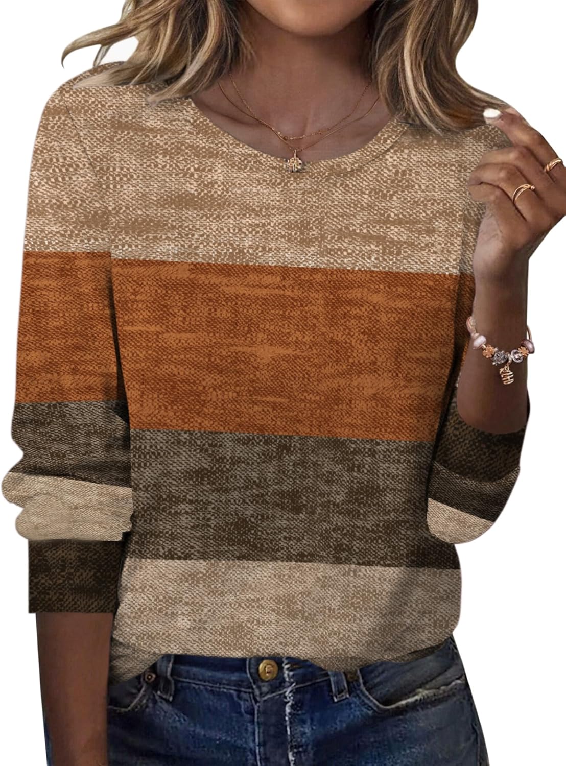 Zeagoo Women’s Long Sleeve Crewneck Tops Lightweight Basic Tee Business Casual