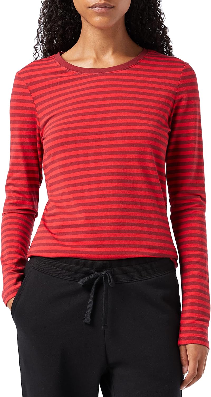Amazon Essentials Women’s Regular-Fit Long Sleeve Crewneck T-Shirt Plus Size Available
