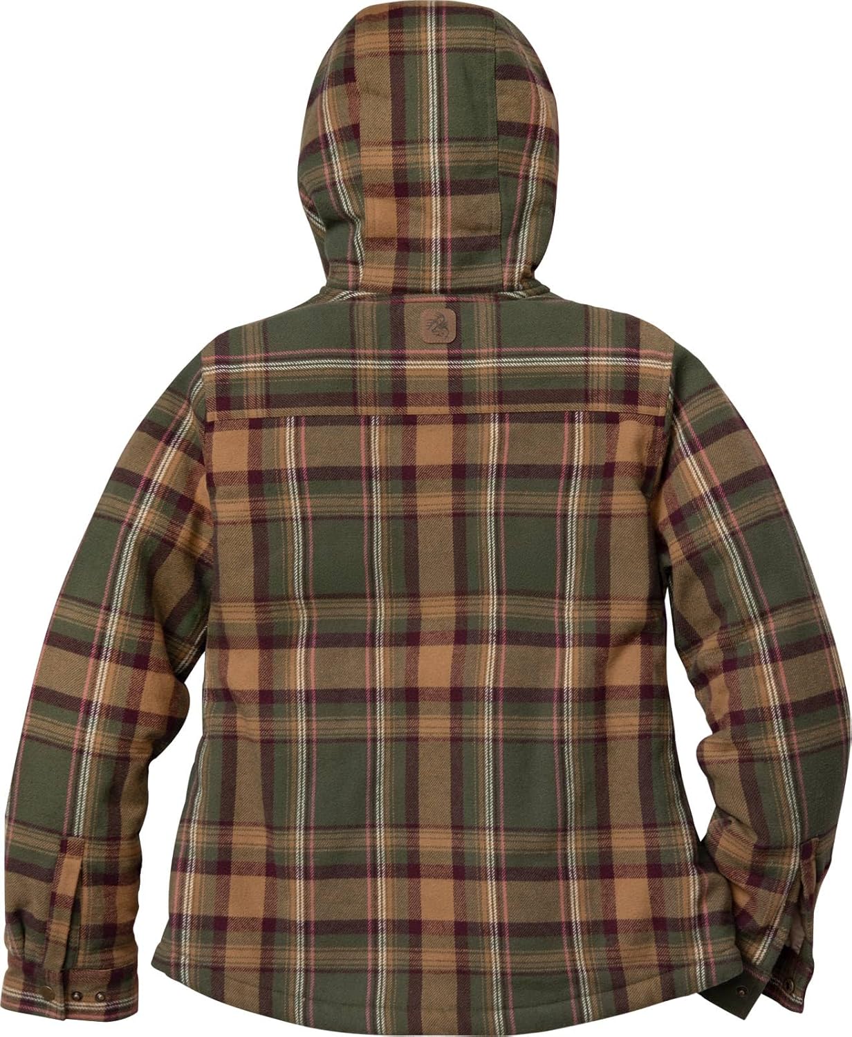 Legendary Whitetails Women's Berber-Lined Hooded Shacket Button Down Shirt Jacket with Drawstring Hood