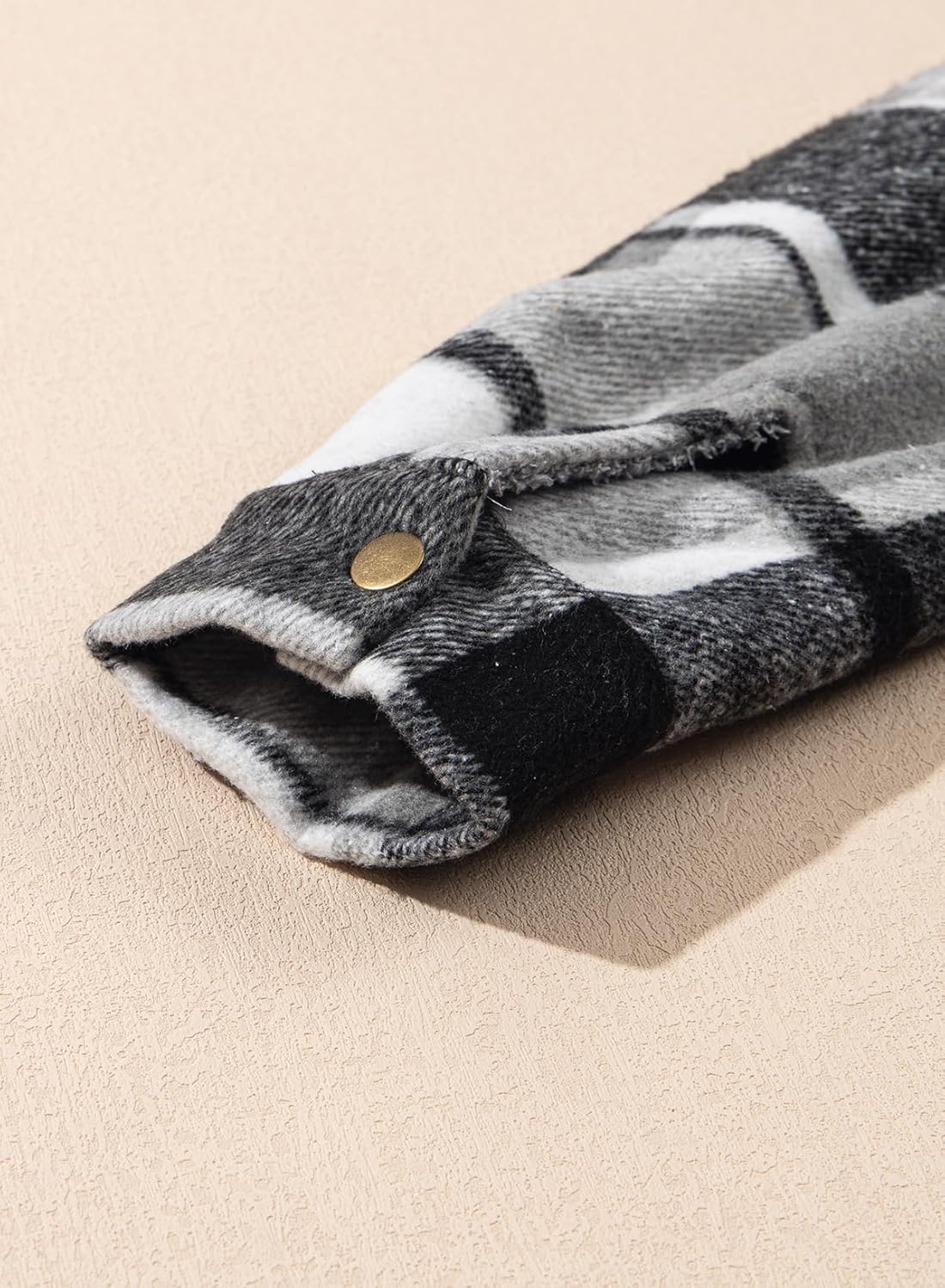 Dokotoo Women's 2025 Flannel Plaid Hooded Shacket Thick Fleece Button Down Winter Jacket Coat for Warmth