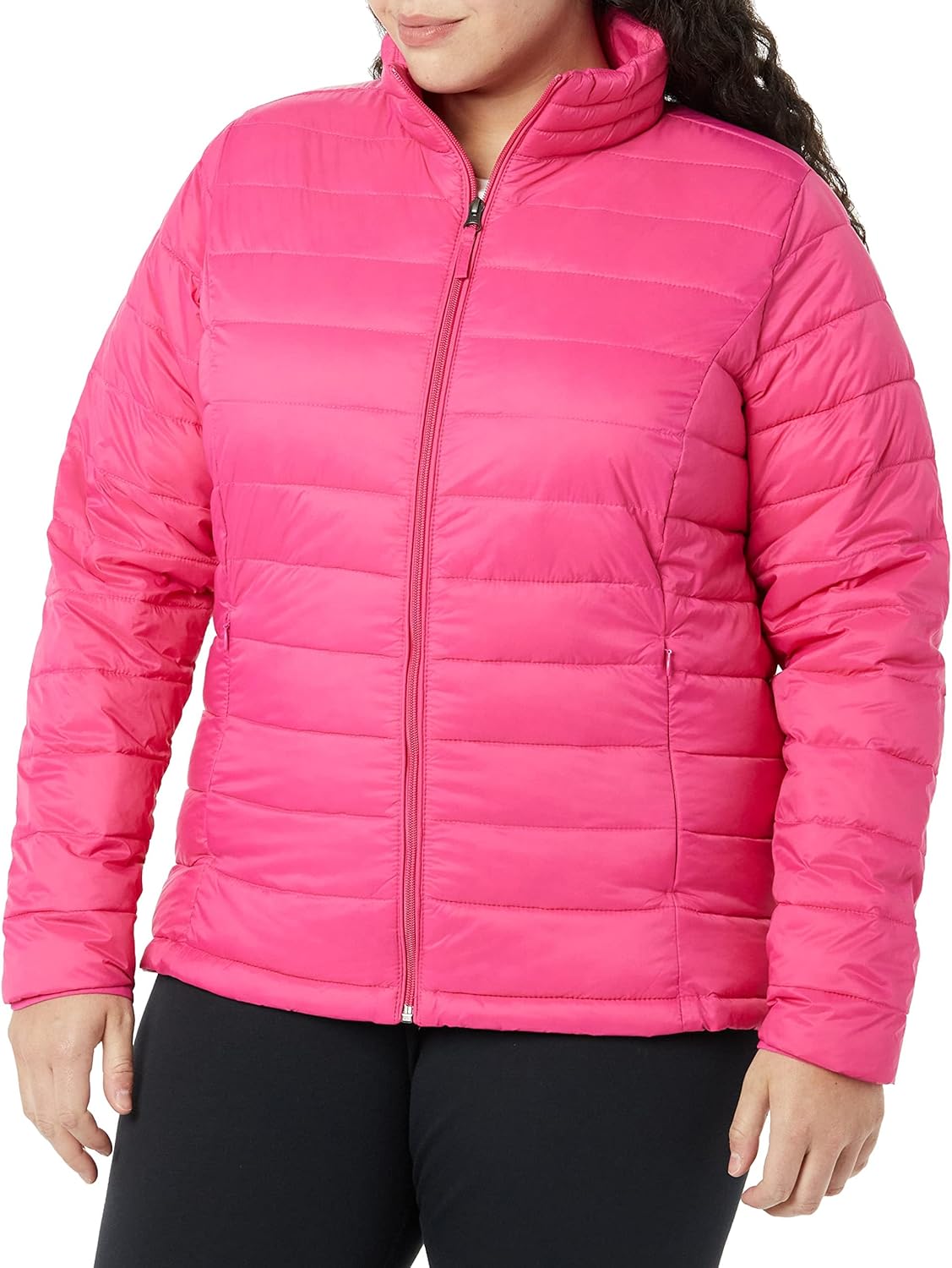 Amazon Essentials Women's Lightweight Long-Sleeve Packable Water-Resistant Puffer Jacket (Plus Sizes Available)