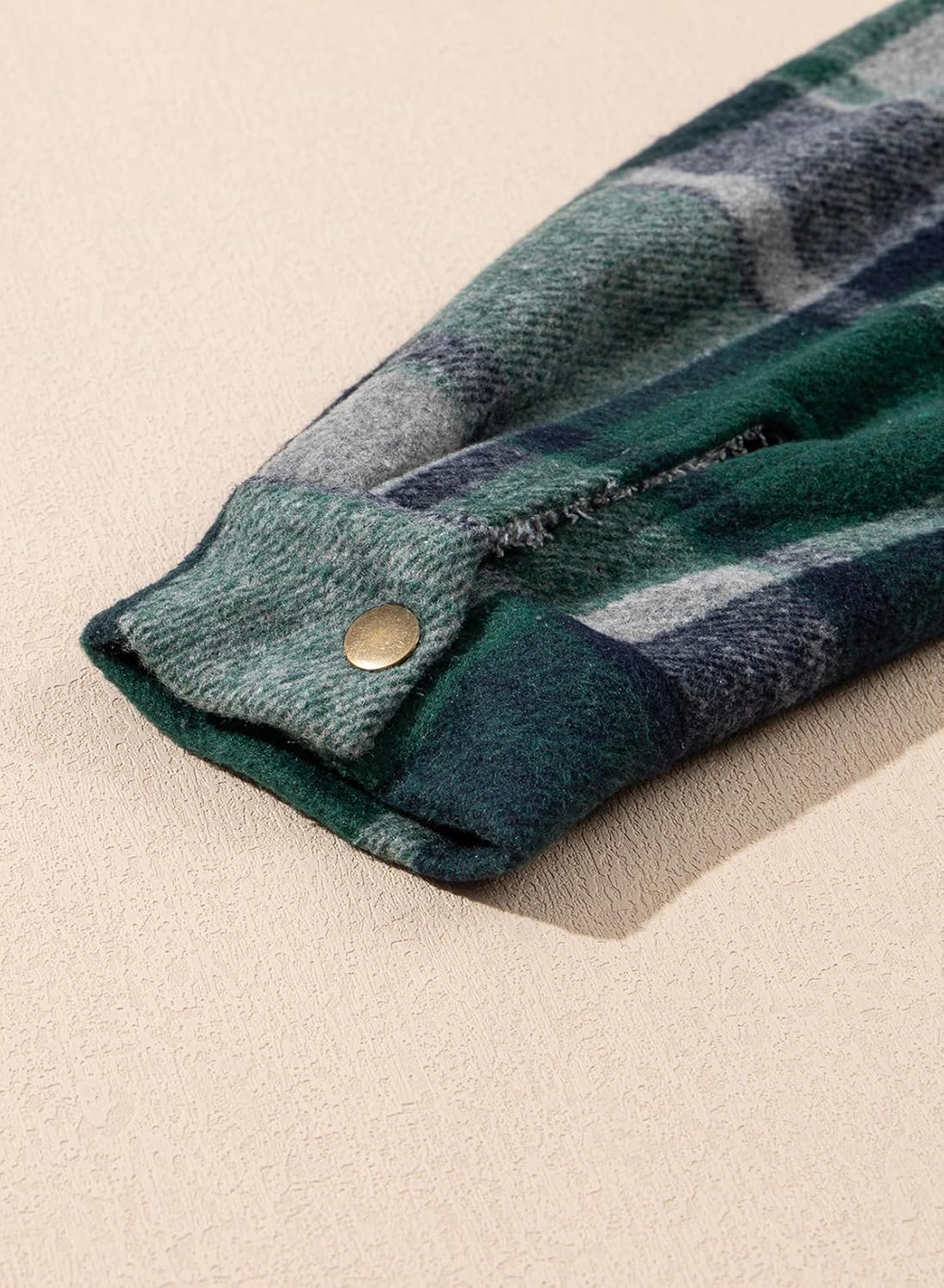 Dokotoo Women's 2025 Flannel Plaid Hooded Shacket Thick Fleece Button Down Winter Jacket Coat for Warmth