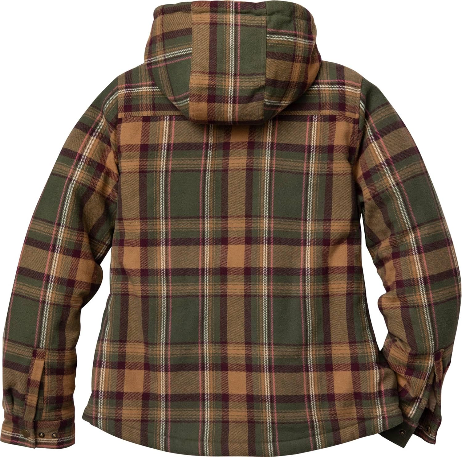 Legendary Whitetails Women's Berber-Lined Hooded Shacket Button Down Shirt Jacket with Drawstring Hood