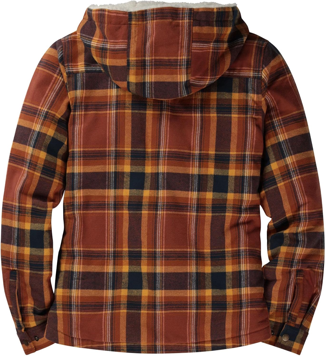 Legendary Whitetails Women's Berber-Lined Hooded Shacket Button Down Shirt Jacket with Drawstring Hood