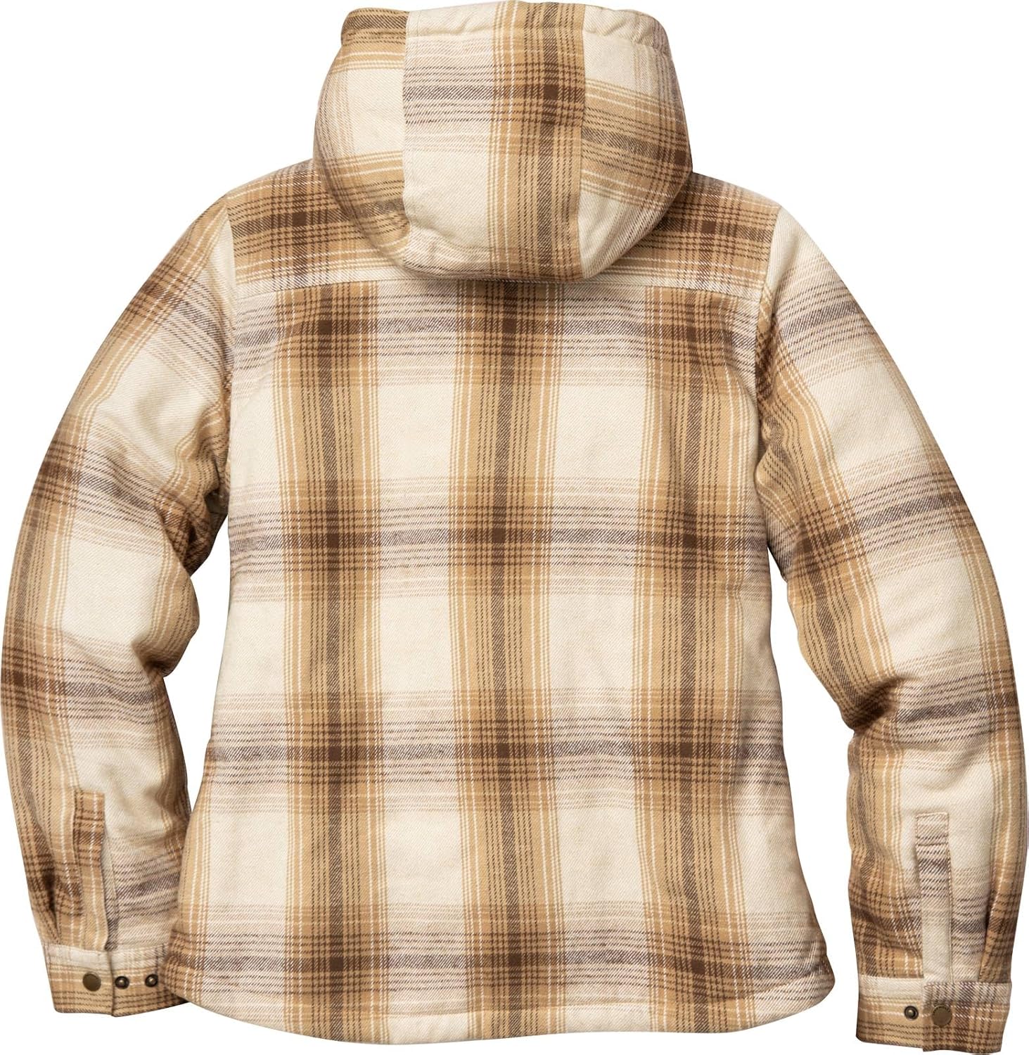 Legendary Whitetails Women's Berber-Lined Hooded Shacket Button Down Shirt Jacket with Drawstring Hood