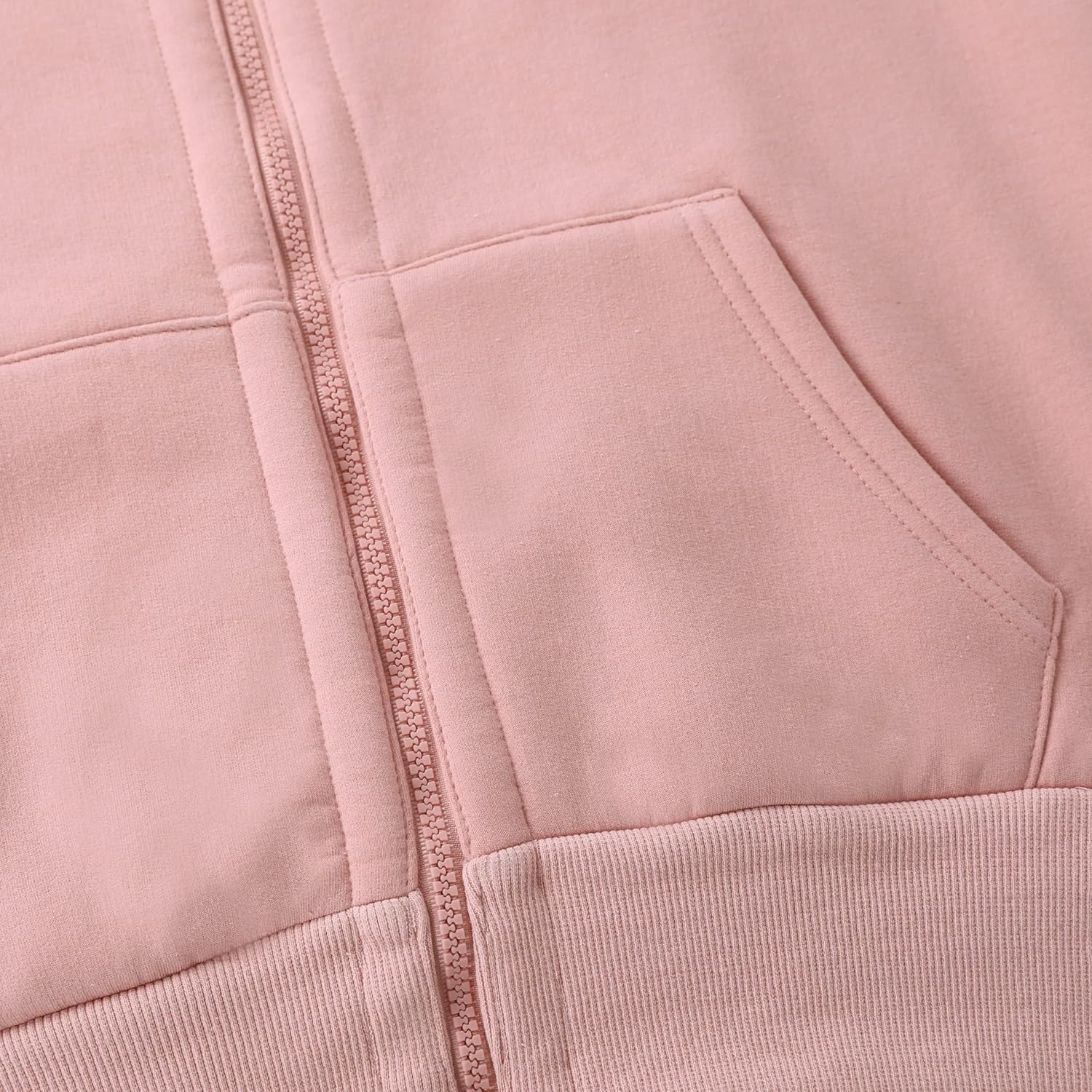 Yeokou Women's Casual Sherpa-Lined Full Zip Hoodie Jacket