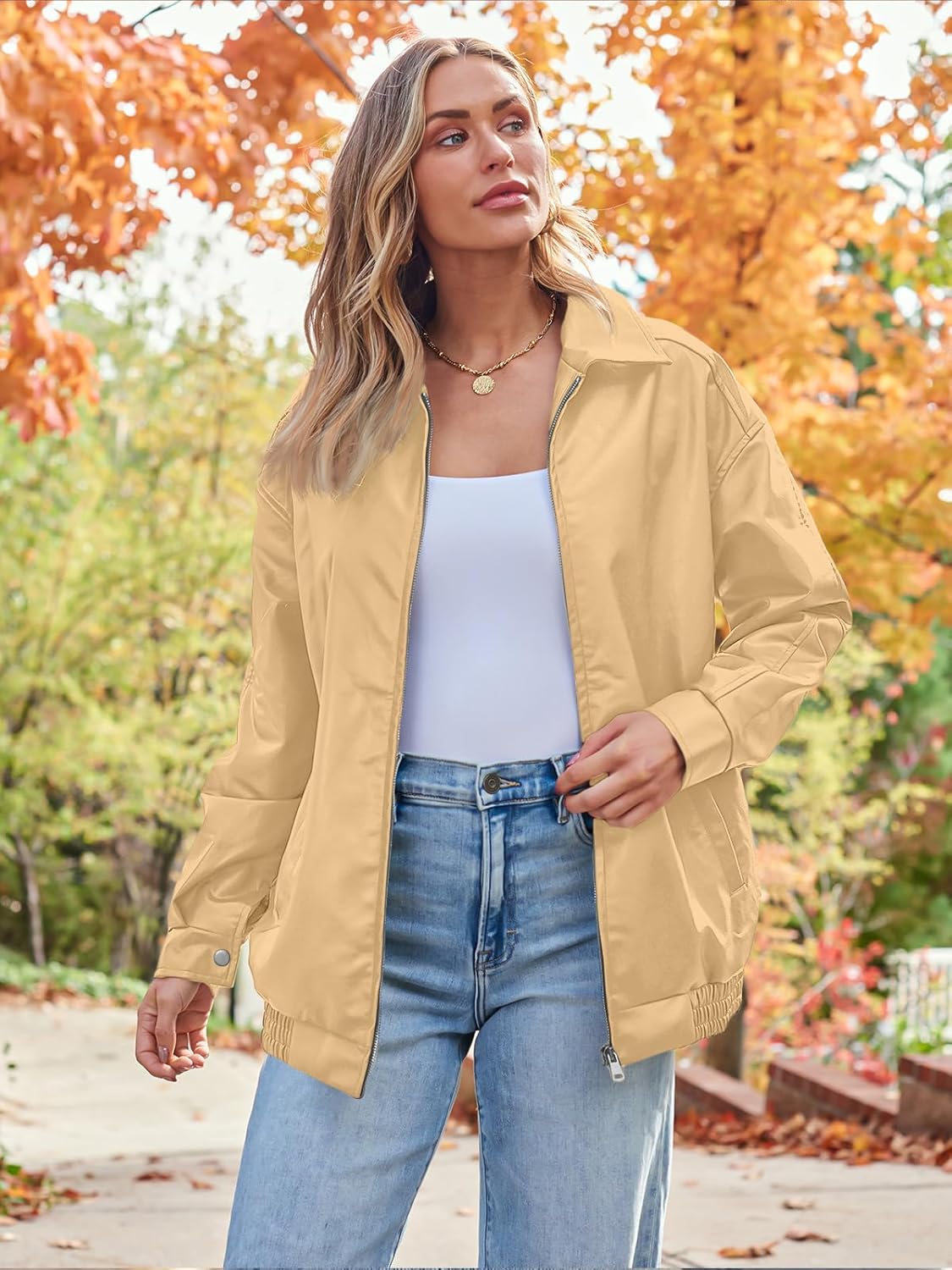 AUTOMET Women's Oversized Faux Suede Leather Jacket Fall Fashion Motorcycle Coat Winter Outfit Y2K Top