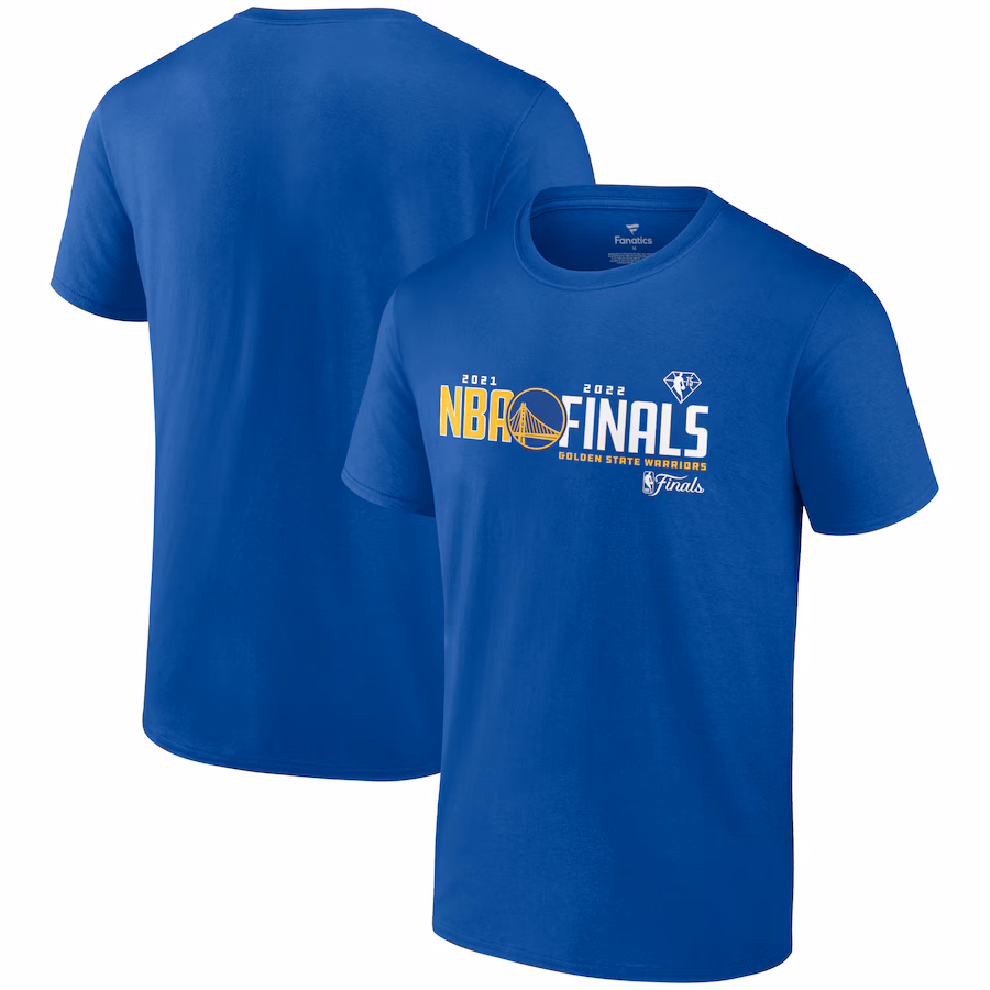 Men's Golden State Warriors Fanatics Royal 2022 NBA Finals See The Court T-Shirt