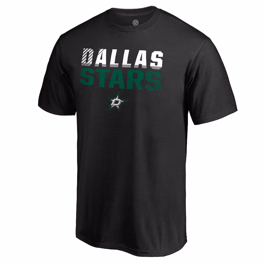 Men's Dallas Stars Black Iconic Collection Fade Out T-Shirt
