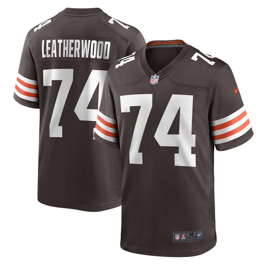 Men's Cleveland Browns Alex Leatherwood Nike  Brown Team Game Jersey