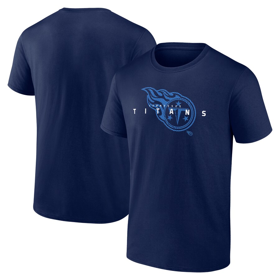 Men's Tennessee Titans Fanatics Navy Big & Tall Coordinate T-Shirt