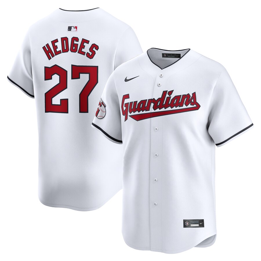 Men's Cleveland Guardians Austin Hedges Nike White Home Limited Player Jersey