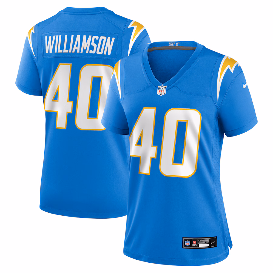 Women's Los Angeles Chargers Kendall Williamson Nike Powder Blue Game Jersey
