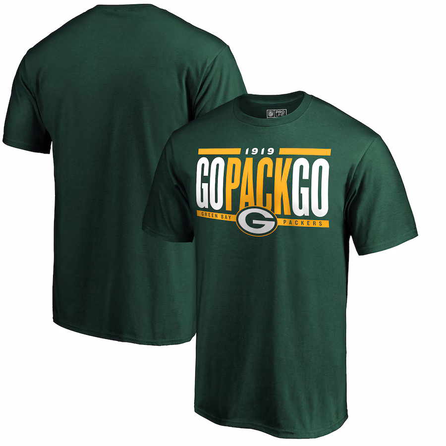 Men's Green Bay Packers Green Hometown Refresh Go Pack Go T-Shirt