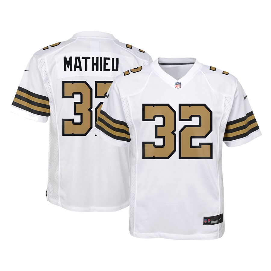 Youth New Orleans Saints Tyrann Mathieu Nike White Game Jersey