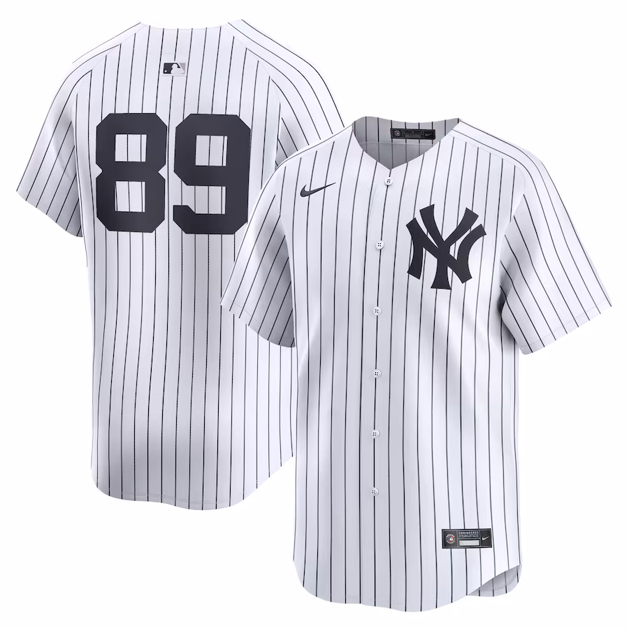 Men's New York Yankees Jasson Domínguez Nike White Home Limited Player Jersey