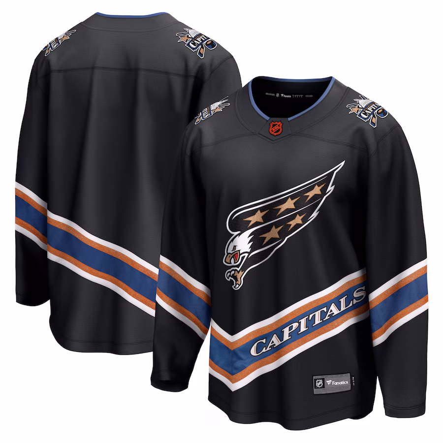 Men's Washington Capitals Fanatics Black Special Edition 2.0 Breakaway Blank Jersey